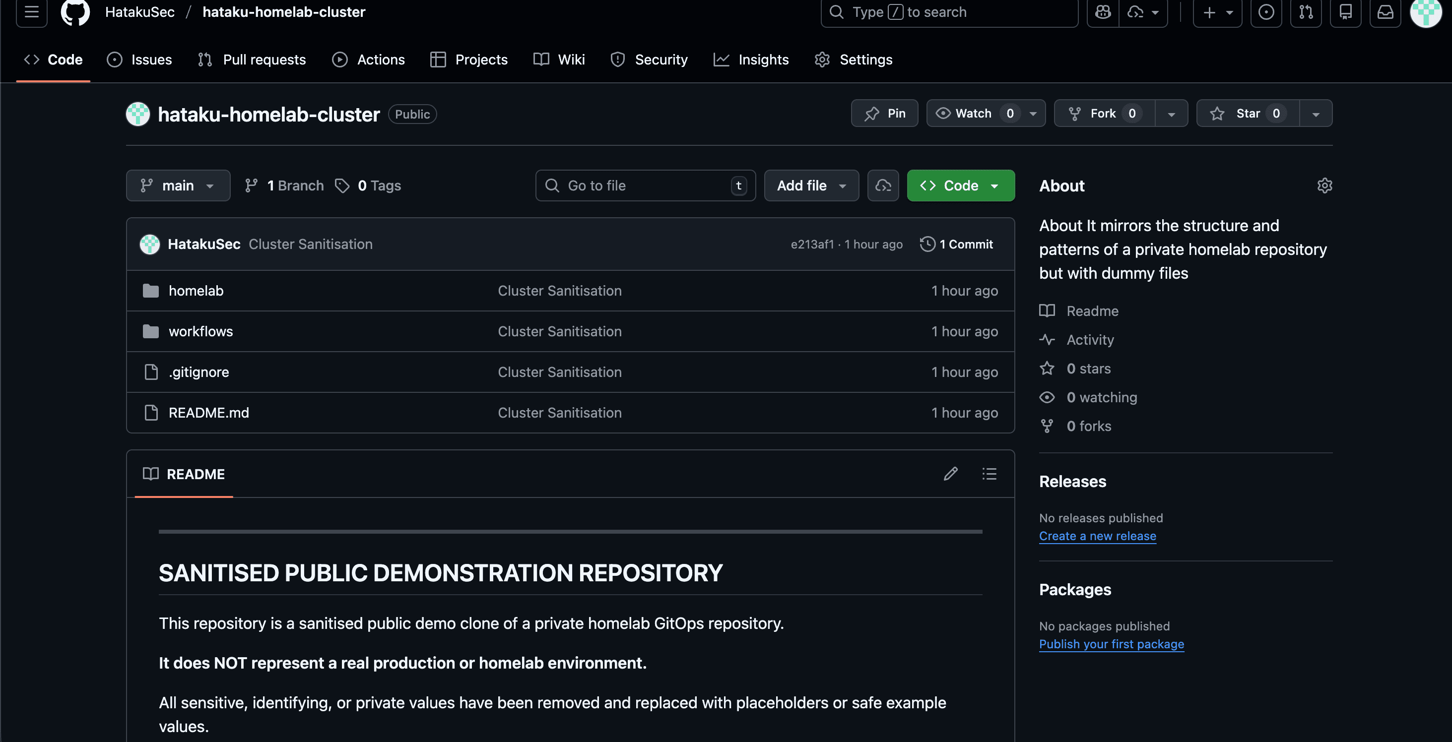Homelab cluster (GitOps)